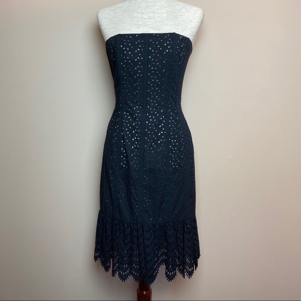 Vintage Oscar de la Renta Strapless Lace Dress